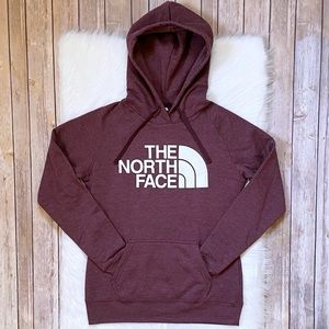 The North Face Tops | The North Face Womens Half Dome Pullover Hoodie in Deep Garnet Red Heather | Color: Red | Size: S | Gigioscloset's Closet